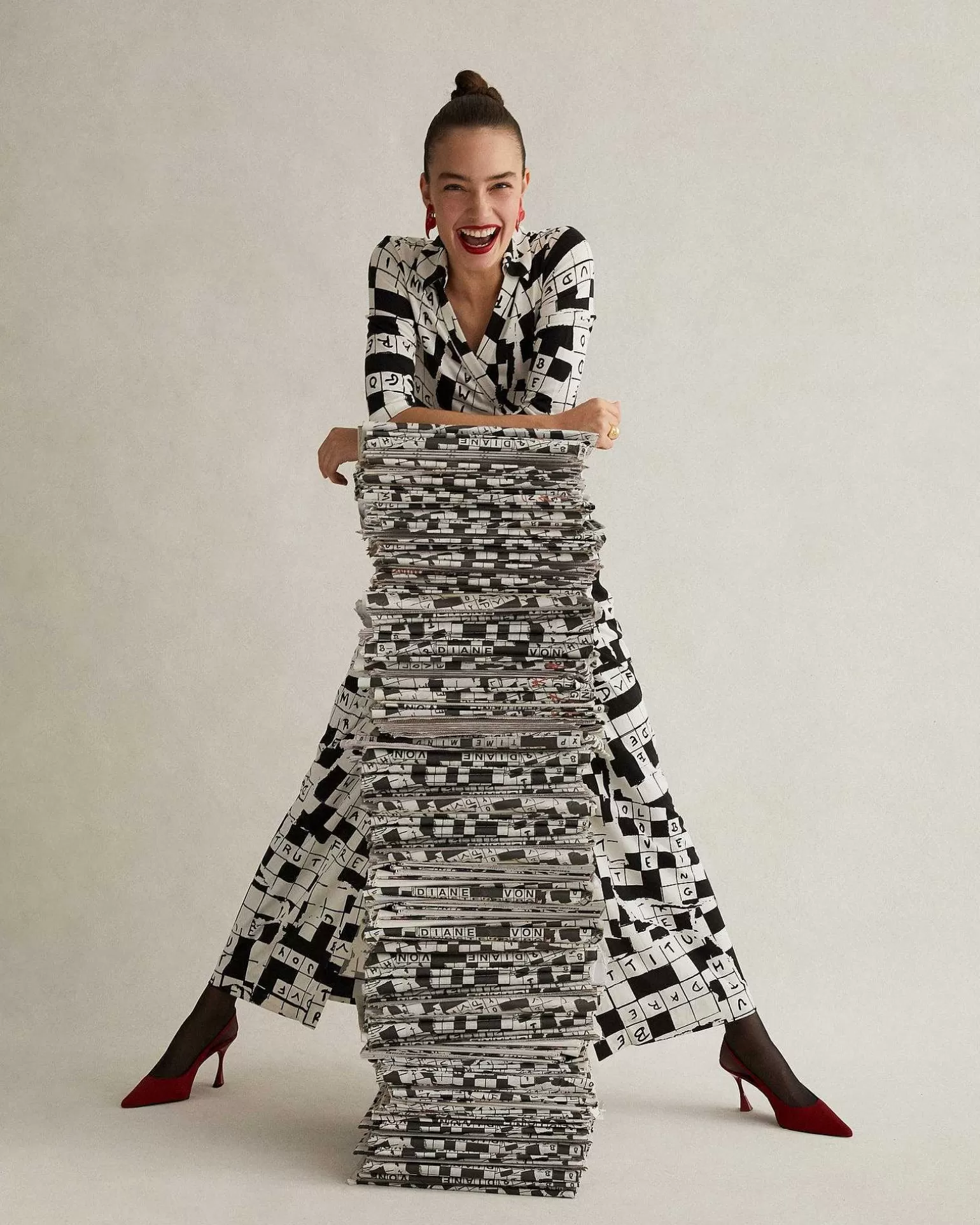 Flash Sale Diane von Furstenberg Abigail Silk Jersey Maxi Wrap Dress I Dvf 50Th Crossword Ivory