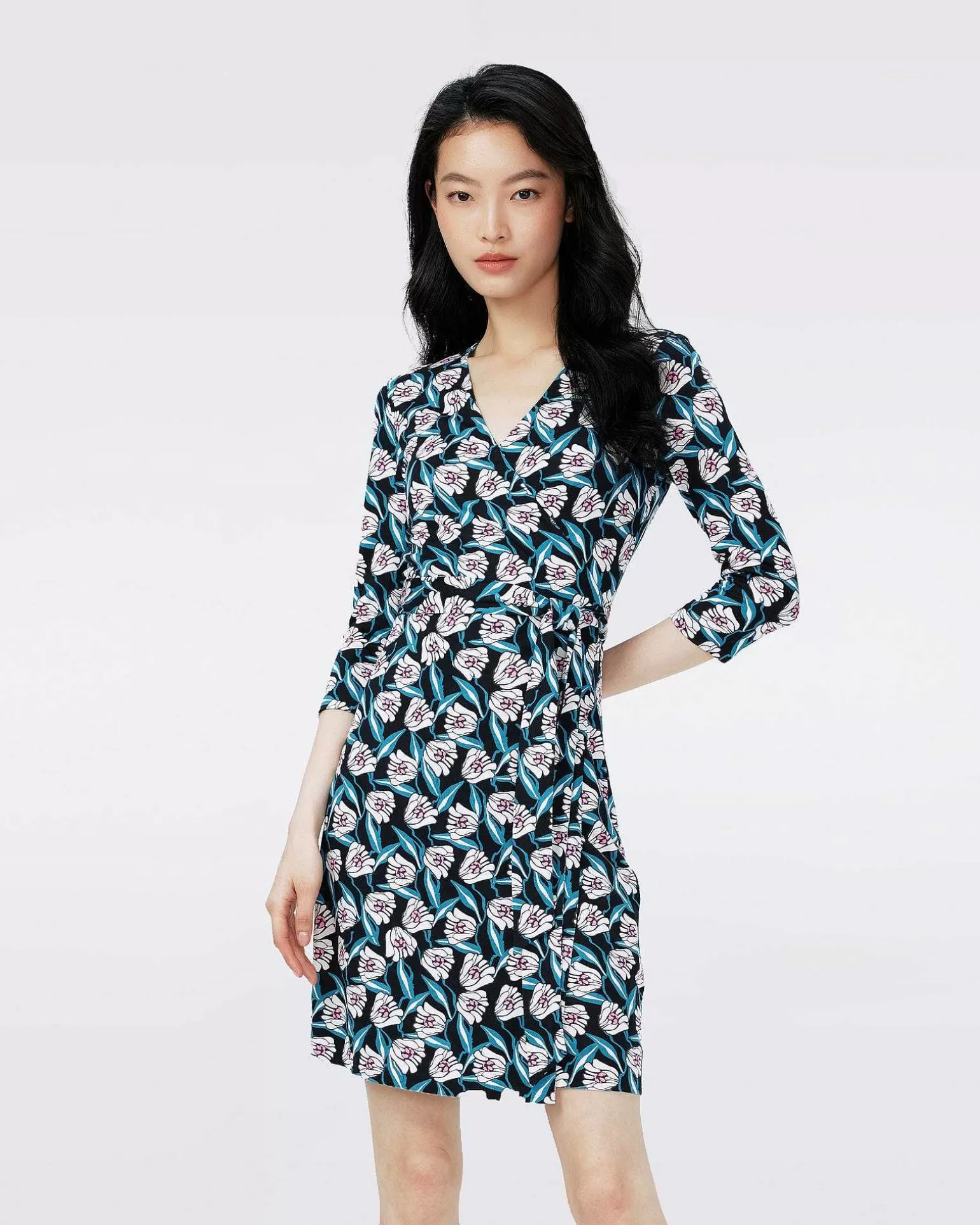 Cheap Diane von Furstenberg Dvf Ny Julian Two Kjole I Fortune Vine Ivory