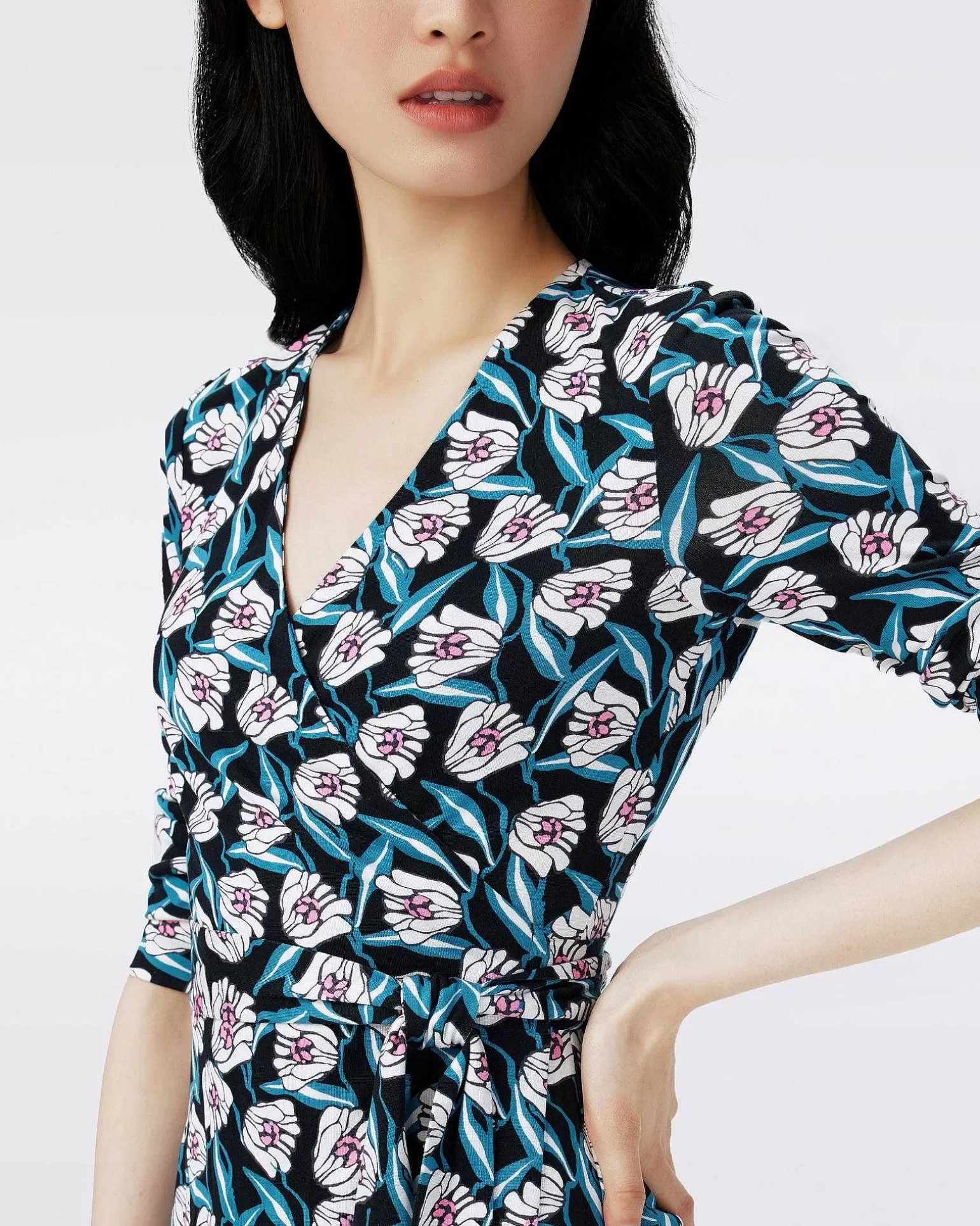 Cheap Diane von Furstenberg Dvf Ny Julian Two Kjole I Fortune Vine Ivory