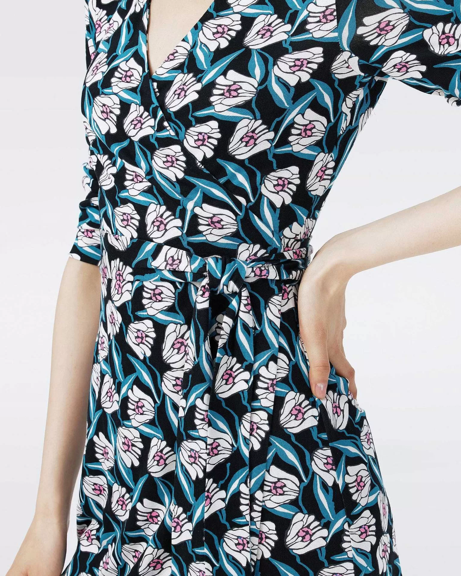 Cheap Diane von Furstenberg Dvf Ny Julian Two Kjole I Fortune Vine Ivory