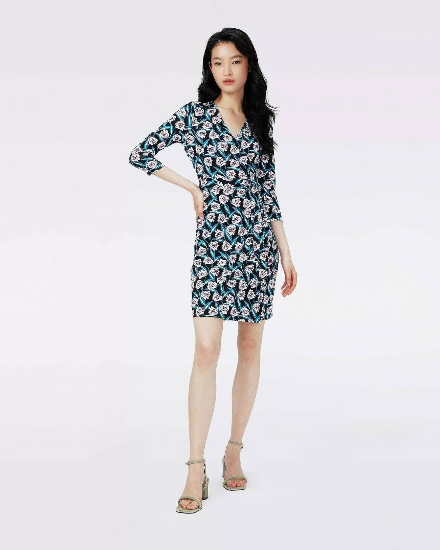 Cheap Diane von Furstenberg Dvf Ny Julian Two Kjole I Fortune Vine Ivory